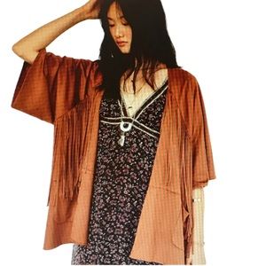 Women's Tan Fringe Jacket